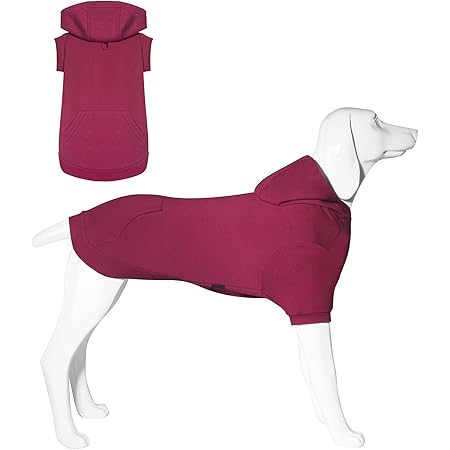 Amazon Kickred ペット服 犬用パーカー 柔軟 时髦 快適 防寒コート 秋冬服 暖かい タンクトップ 伸縮性 着脱簡単 抜け毛防止 ドッグウェア ｔシャツ 刺繍 ポケットとリード通し穴のデザイン 中型犬 大型犬 適用 Kickred シャツ パーカー 通販