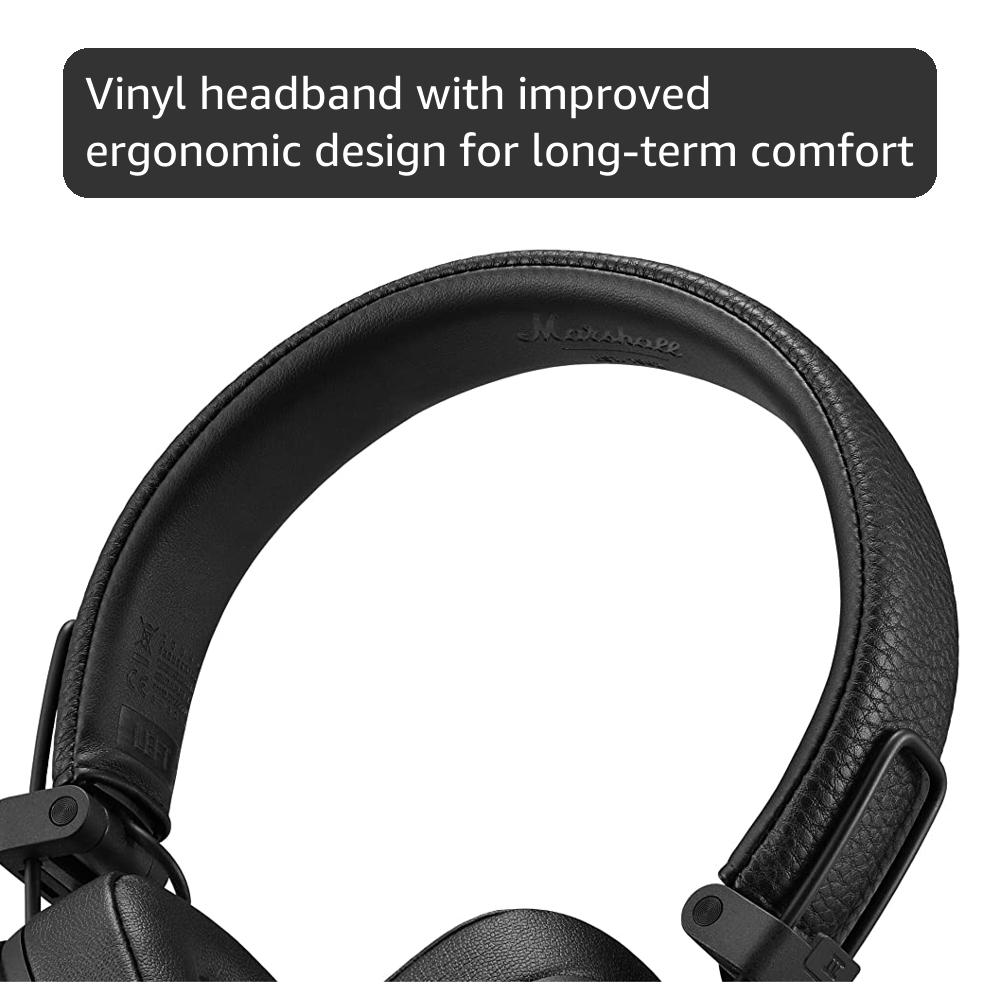 Amazon.com: Marshall Major IV On-Ear Bluetooth Headphone, Black