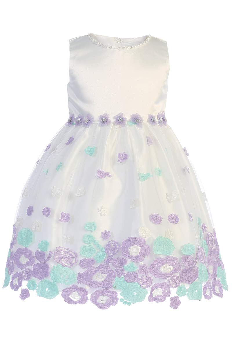 Pink Princess Toddler Easter Dresses for Girls and Baby Girls' Special Occasion Dresses - Pink, Lavender, Blue - Vestidos para Niñas Elegantes Size