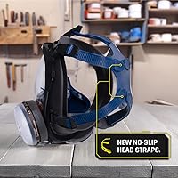 Vista 4 de Parcil Distribution Full Face Respirator Mask with Filters – Durable Full Face Respirator Mask, Bayonet Filter Compatible