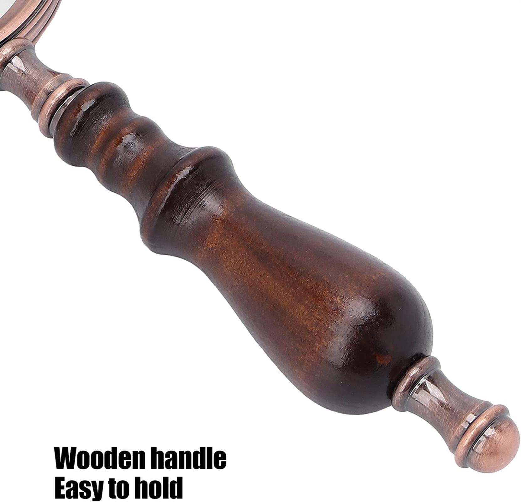 Amazon.co.jp: 虫眼鏡 アンティーク ハンドルーペ 10X 読書用拡大鏡