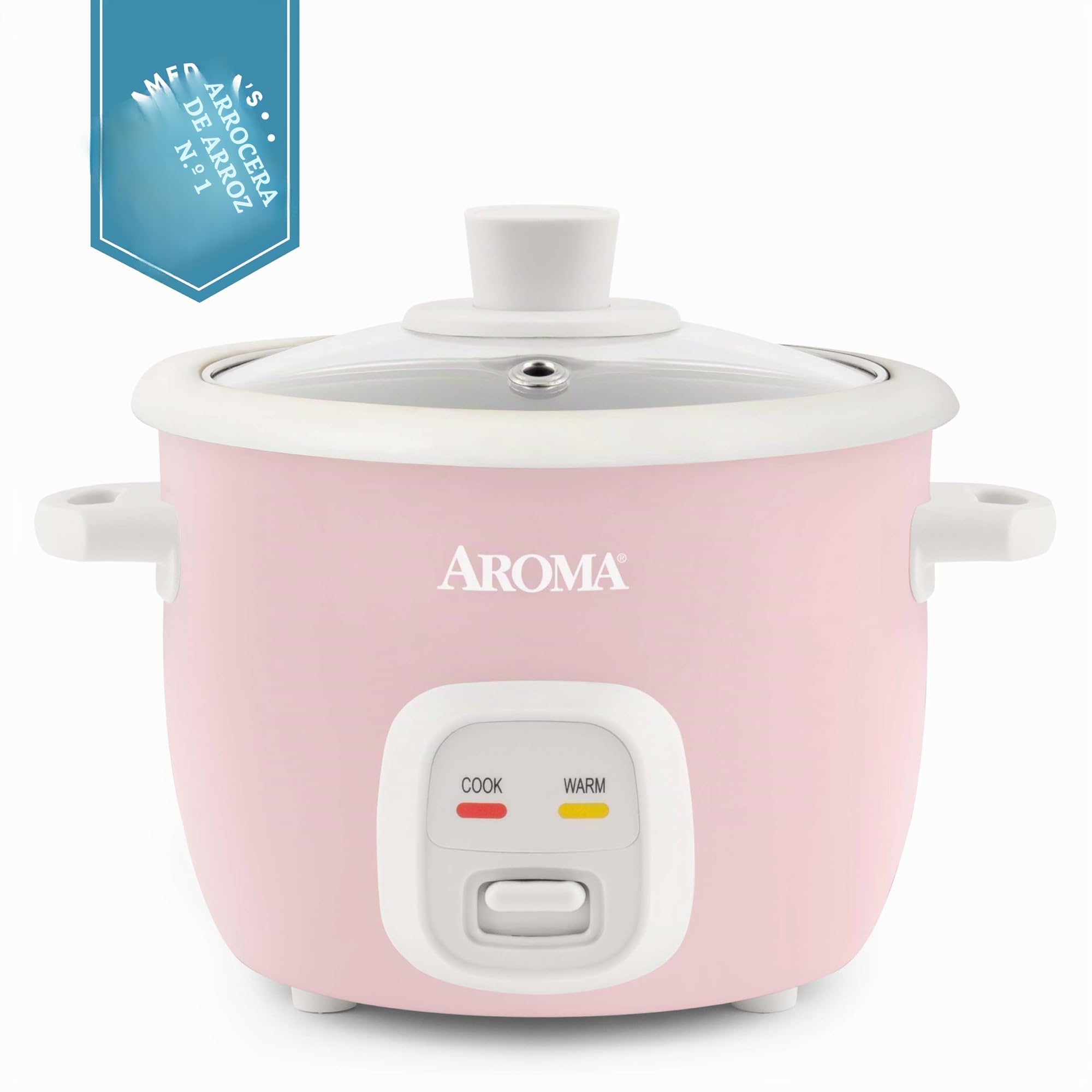 Aroma Housewares 4-Cups (Cooked) / 1Qt. Rice & Grain Cooker (ARC-302NGP), Pink