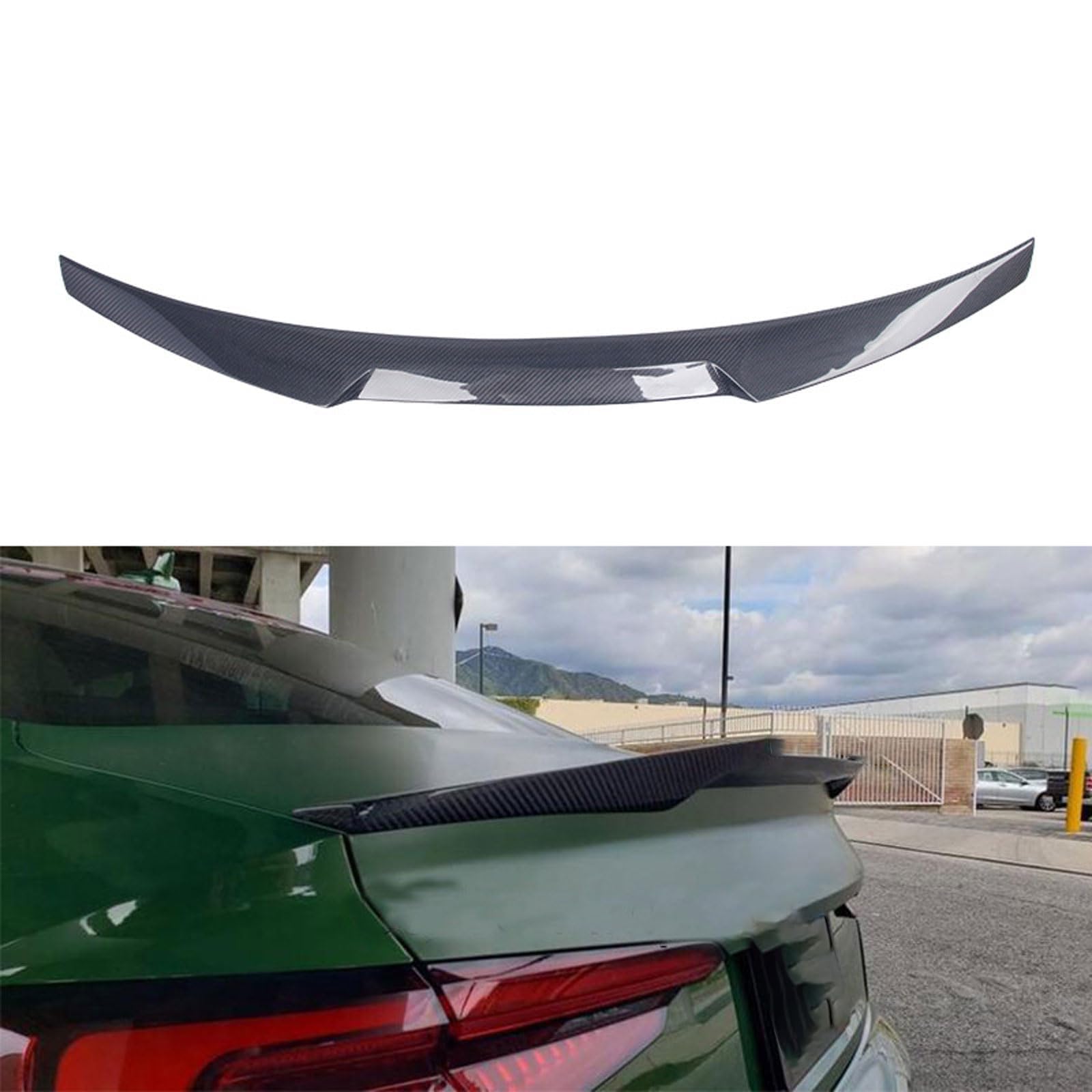 Aileron ABS ArrièRe de Voiture Spoilers pour Audi A5 S5 RS5 2 Doors 2017-2022,Coffre ArrièRe Toit Becquet, Pare-Brise Aile Becquet Lèvre Modification Accessoires