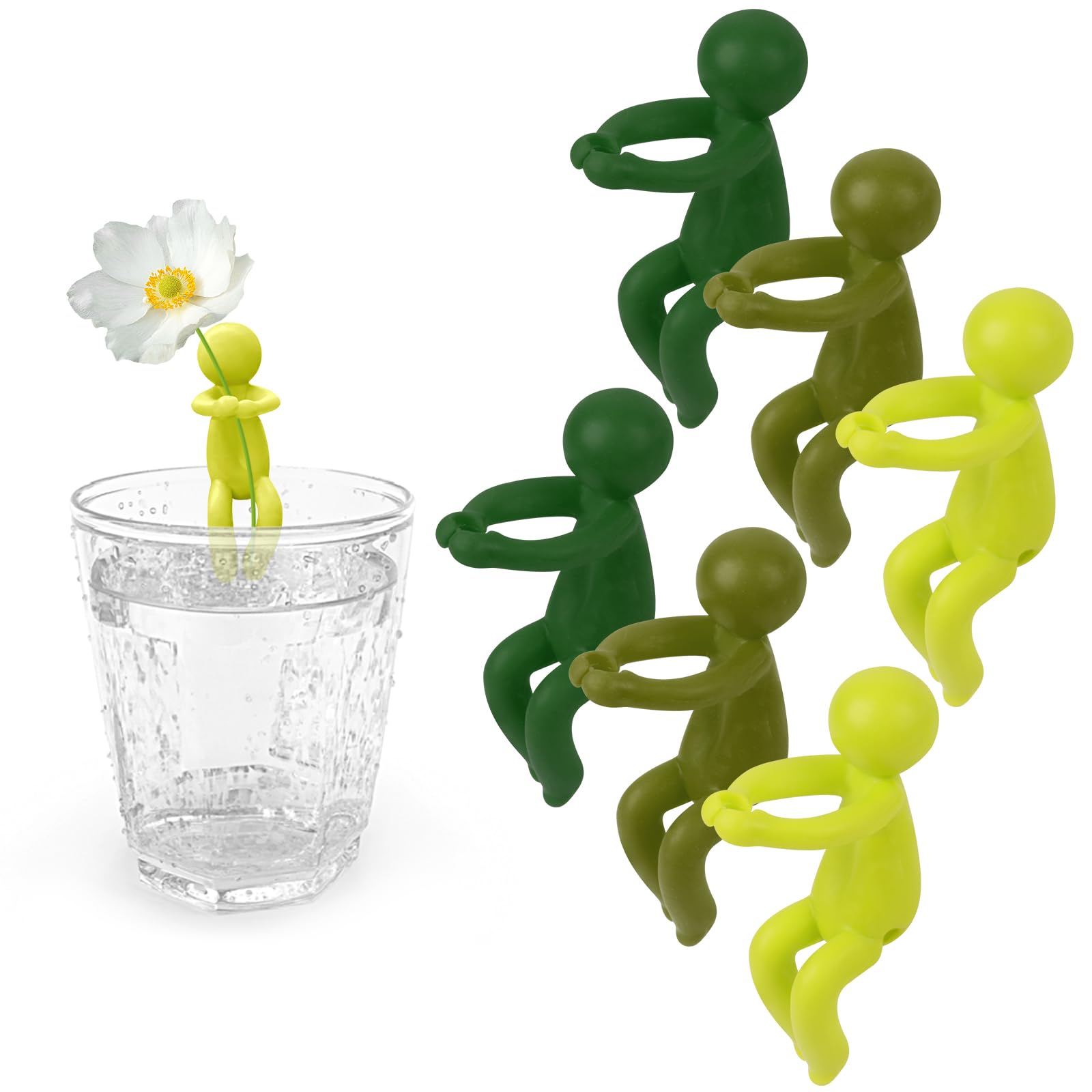 Chyaya 6Pcs Plant Propagation Buddy, Funny Plant Stem Support for Indoor Plants or Indoor Gardens, Plant Cutting Holder Plant Propagation Stations for Healthy Plant Growth and Desk Decorating