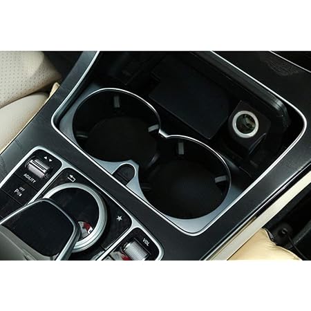 Auto Abs Chrom Zubehor Becherhalter Abdeckung Rahmen Trim Fur Glc C Klasse W205 C180 E Klasse W213 E200l E300 2015 2017 Amazon De Auto Motorrad