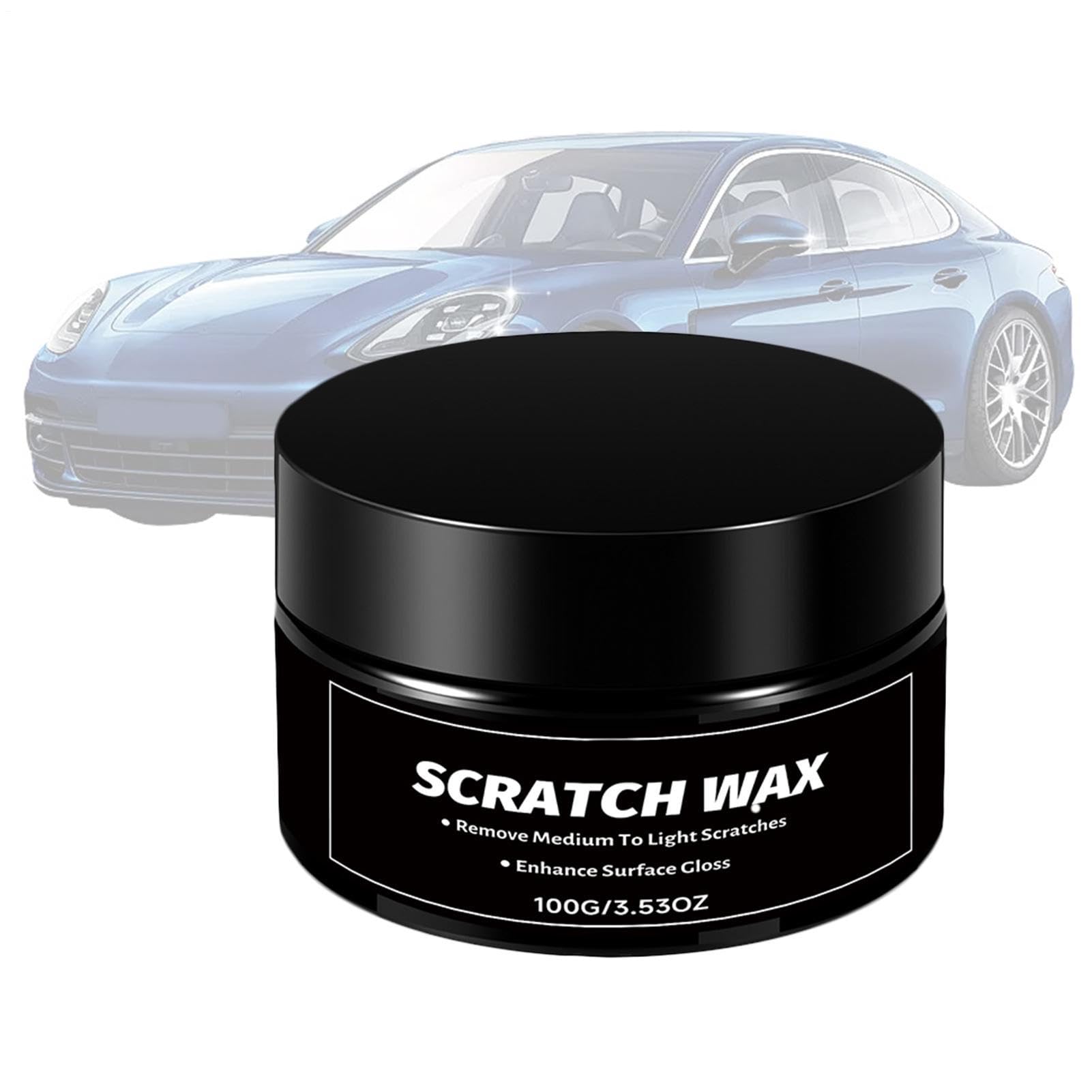 Naprawa Rys Lakierniczych Samochodowych 100g Wodoodporny Wosk Polerujący | Usuwacz Rys Do Powłoki Lakierniczej Idealny w Podróż, na Parking, Jazdę Nocną, Dla SUV, Sedan, Van,