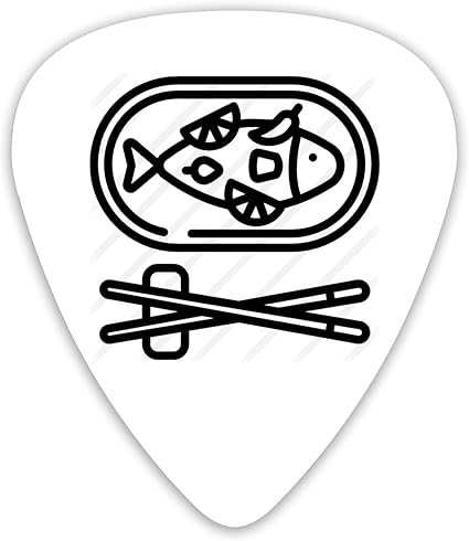 Amazon Co Jp 魚 食べ物 ごはんギターピック ティアドロップ型 ピック 12枚セット 三種類厚さ 0 46 0 71 0 96mm 4 収納ケース付き 初心者 ギター用 練習用 可愛い ハードギターピックトライアングル マンドリン ベース アコースティック エレクトリックギター用ピック