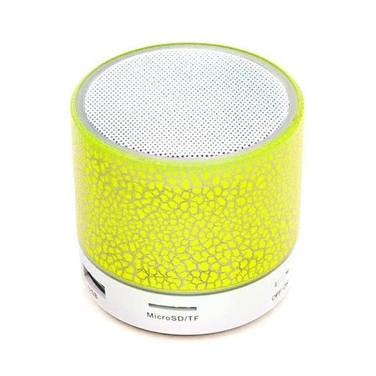 Głośnik Bluetooth Głośnik Mini głośnik bezprzewodowy Crack LED Karta TF Subwoofer USB Przenośna kolumna dźwięku muzycznego MP3 do głośników telefonu PC SP99 Mini głośnik (kolor: czarny) little