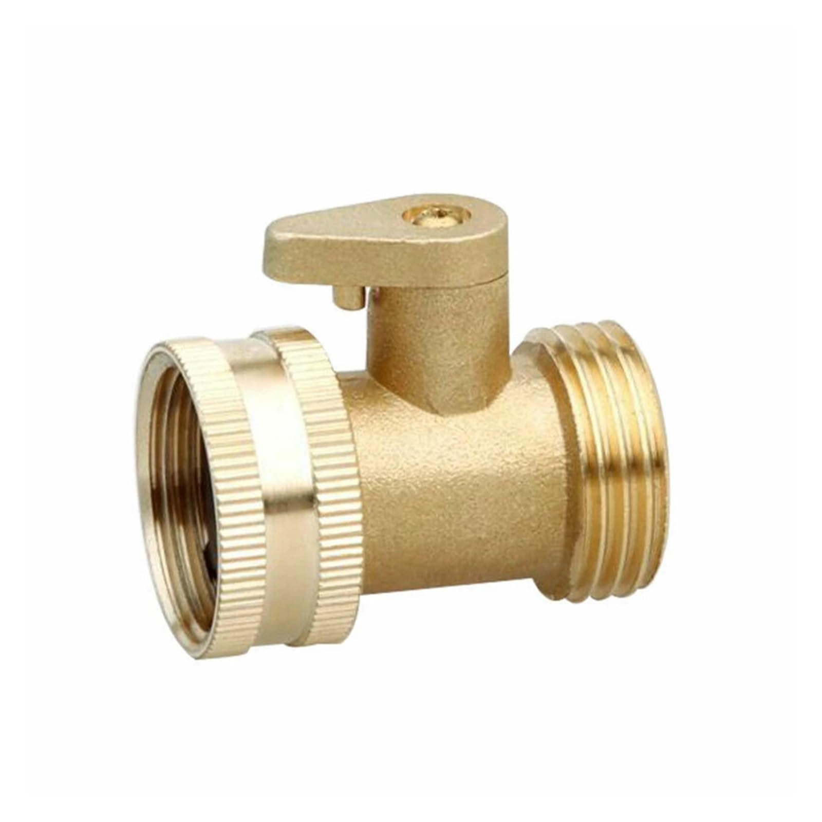 Válvula de bola de cierre for manguera de jardín de 3/4 de pulgada, conector de grifo de cobre, accesorio de unión de tubo, herramientas de riego de jardín