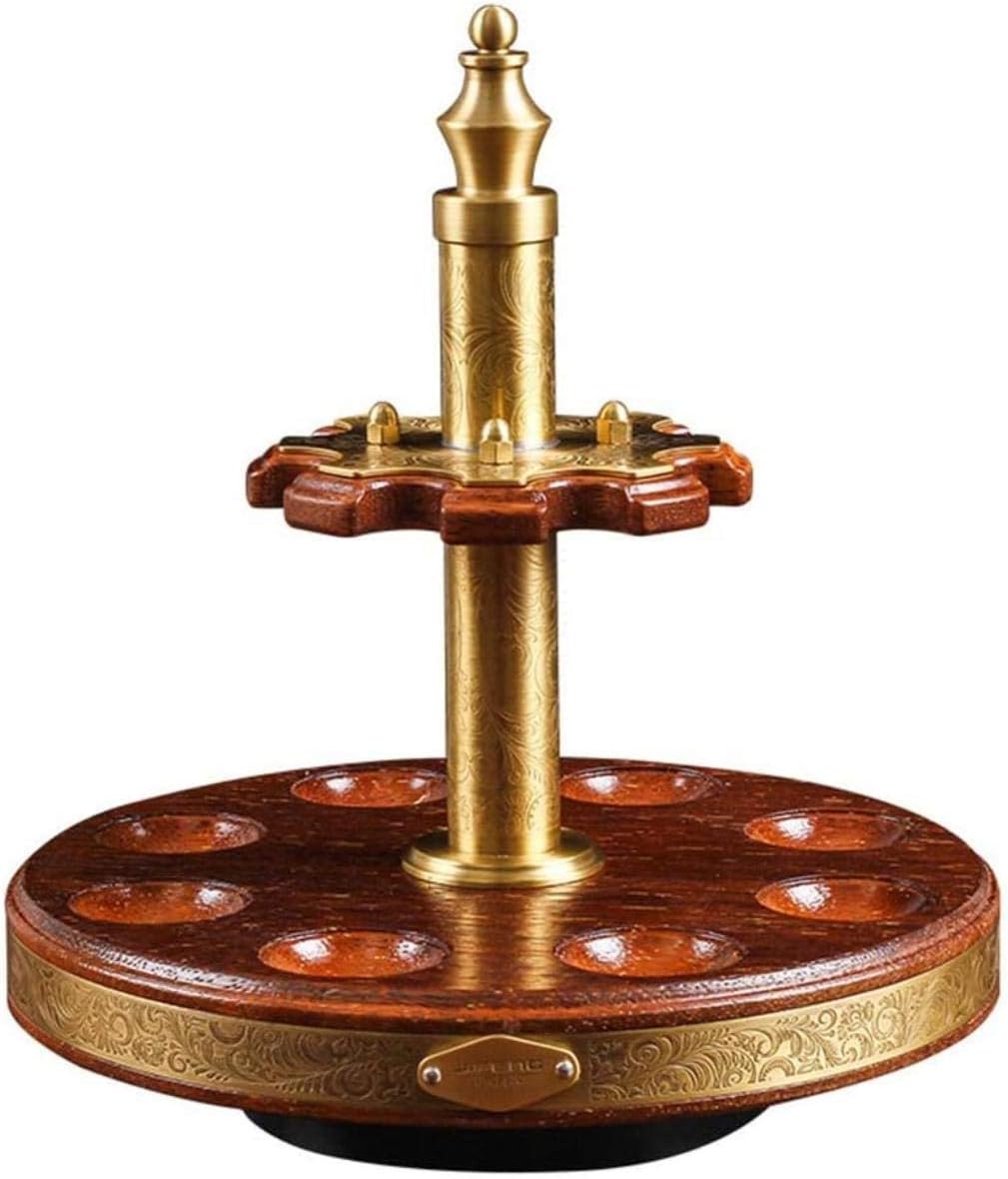 YANGXIAO Tobacco Pipe Stand, Tobacco Rack Case Display Holder with 360 Degree Rotation, Smoking Pipe Accessories Decorative Box