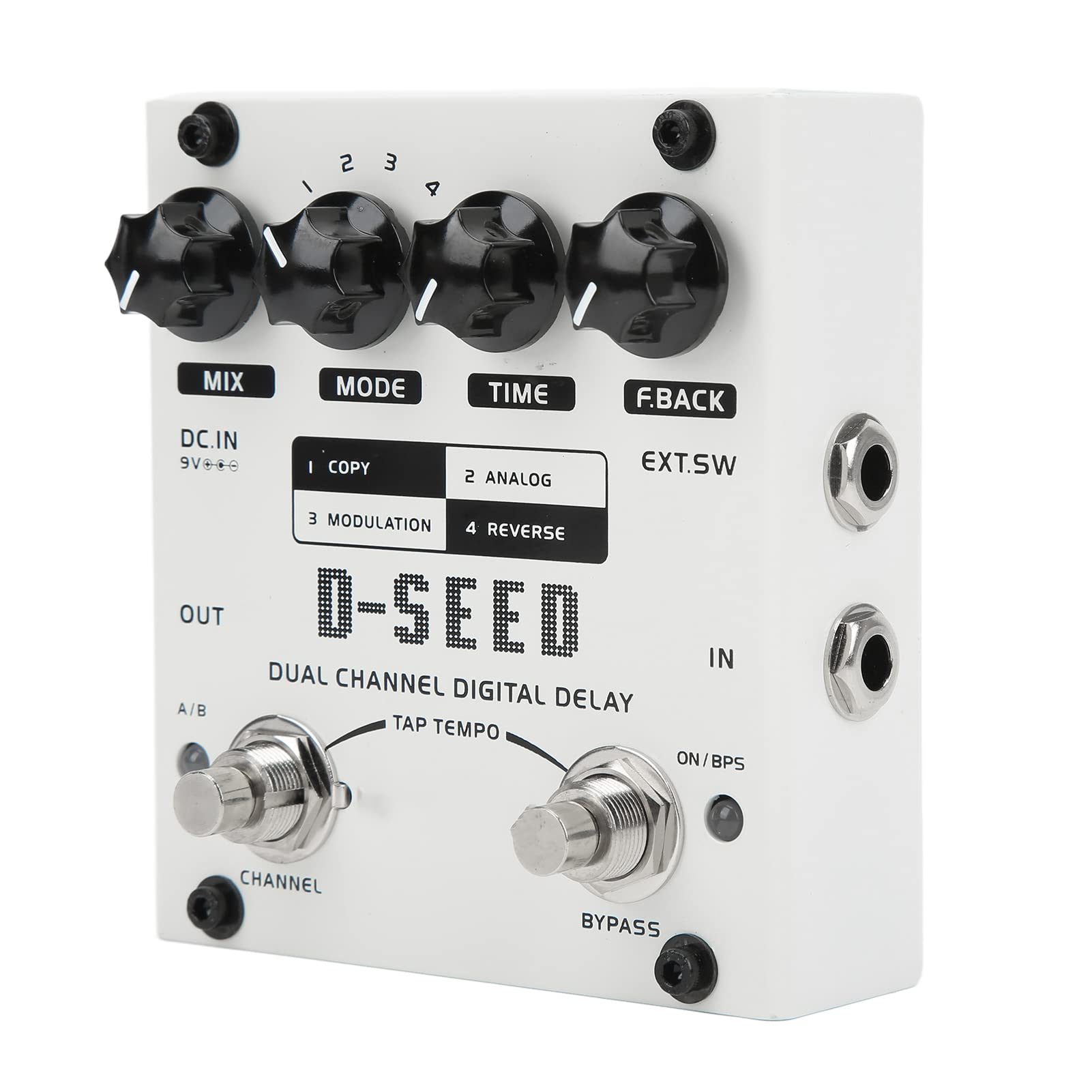 Amazon | ディレイエフェクト、4モード エフェクター 17ms-1000ms