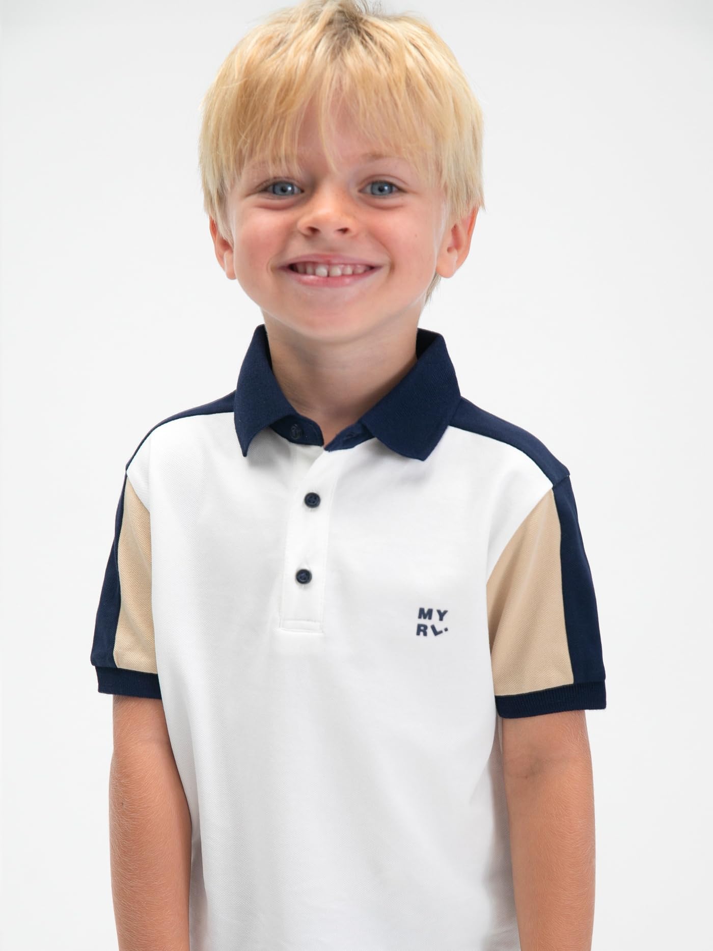 Mayoral Polo m/c Coordinato per Bambini e Ragazzi Panna-Noce