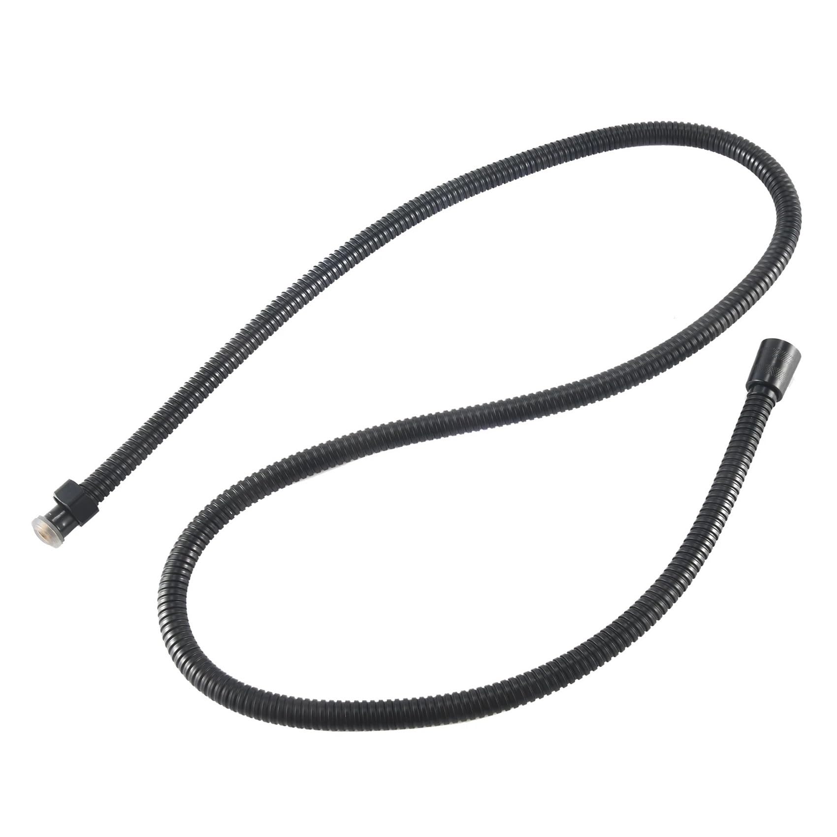 BNGDFDGH Black Shower Hose 150Cm Stainless Steel Tube Flexible Gold Bathroom Plumbing Glossy