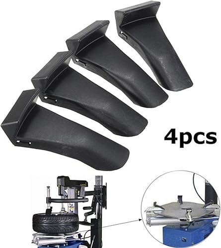Miniatura 5 de Generic Juego de 4 piezas de plástico negro insertos de abrazadera de mordaza protector de llanta de rueda protectores para cambiadores de neumáticos