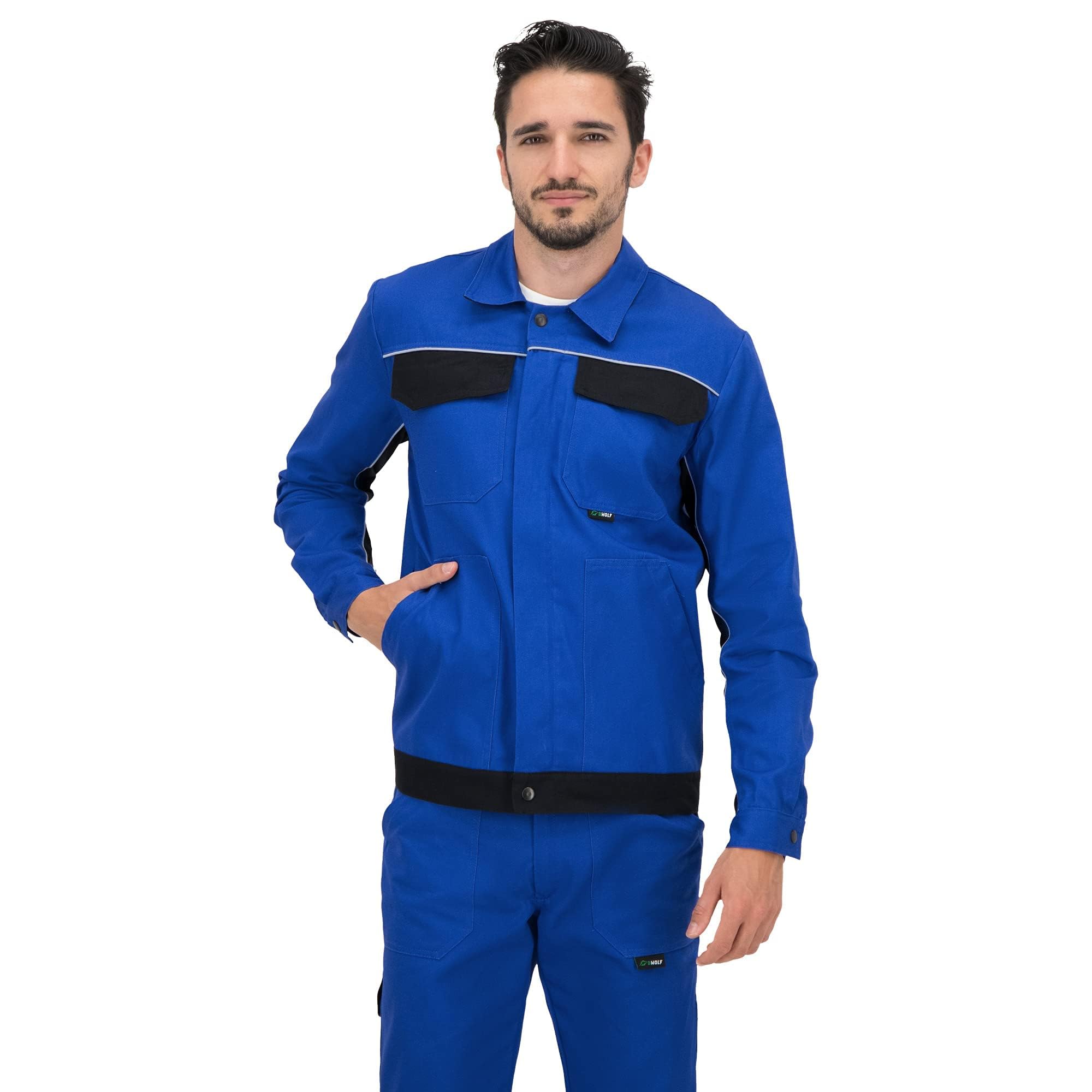 BWOLF ARES 100% Baumwolle Arbeitsjacke Männer Arbeitsjacke Herren Arbeitsjacke Bundjacke