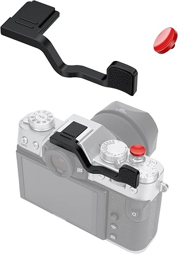JJC Metal Thumb Grip & Shutter Button for Fuji X-T30 III II XT30 XT20,Black