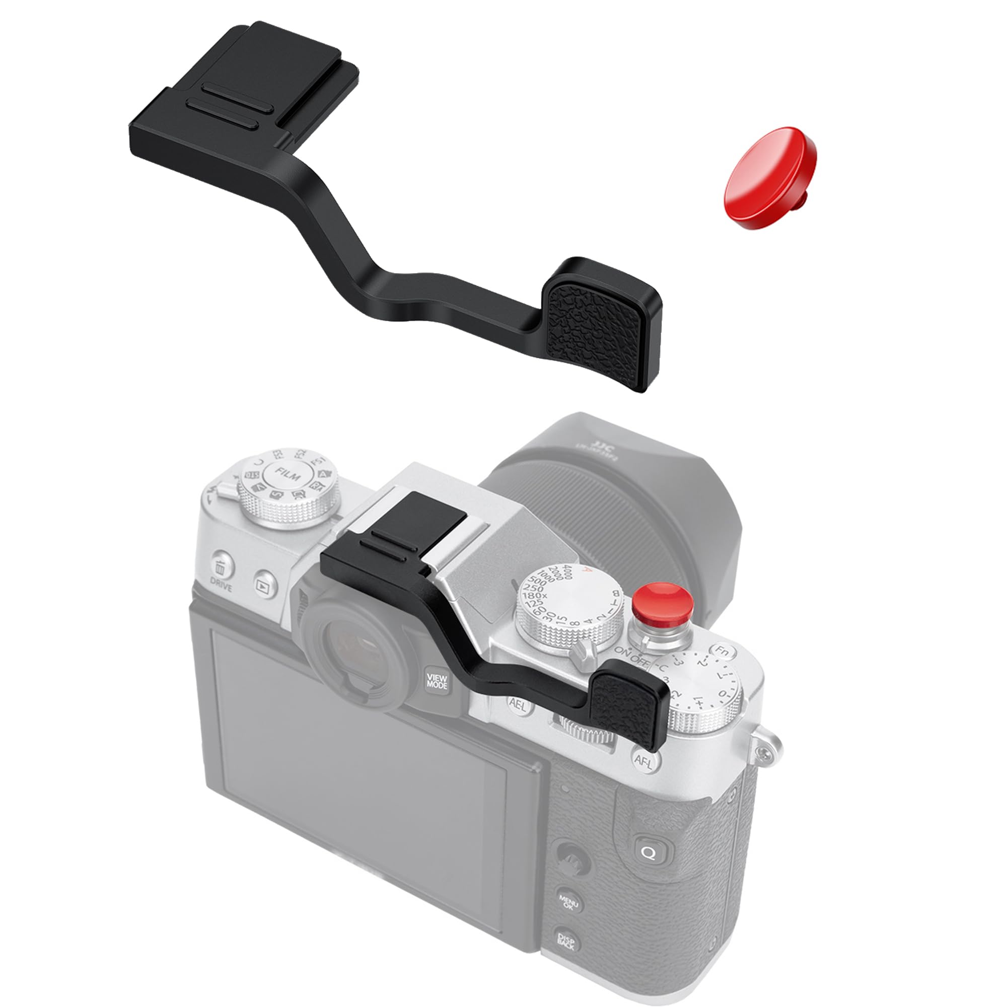 Amazon.com : JJC Metal Thumb Grip & Soft Shutter Button for Fuji
