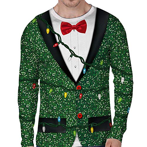 Bomeautify Suéter Feo de Navidad Hombres Mujeres Otoño Invierno Suéteres Jerseys Tops...