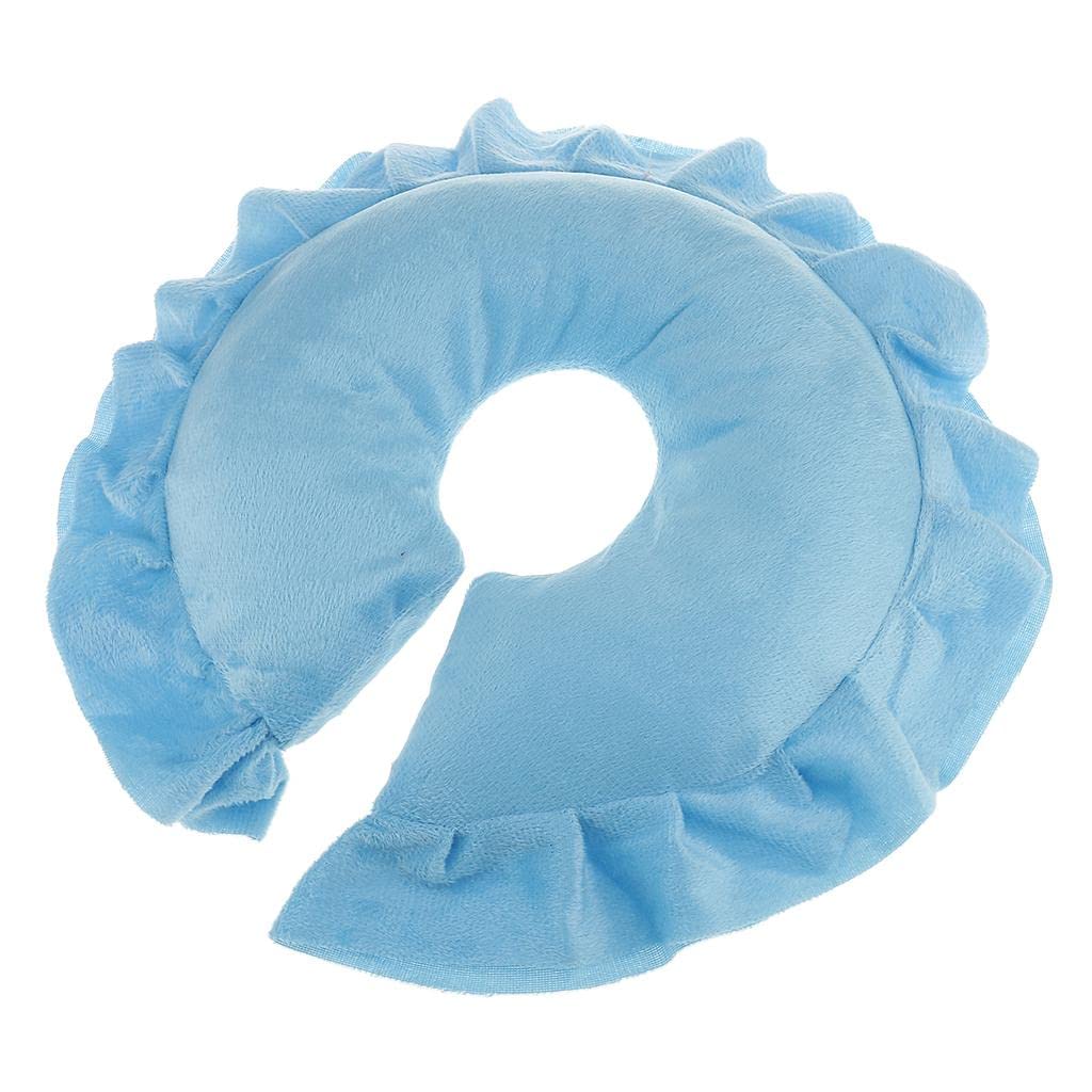 BNF®Soft Spa Massage Table Cradle – U‑Shape Face, Neck & Head Rest Pillow Cushion, Professional Salon & Outdoor Travel, Sky‑Blue Comfort Foam-image-0