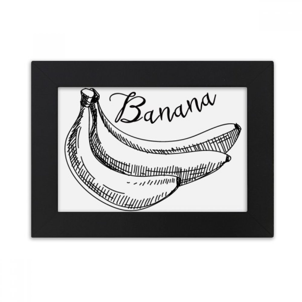Cadre photo de bureau pour embellir un espace terne illustration banane 4x6