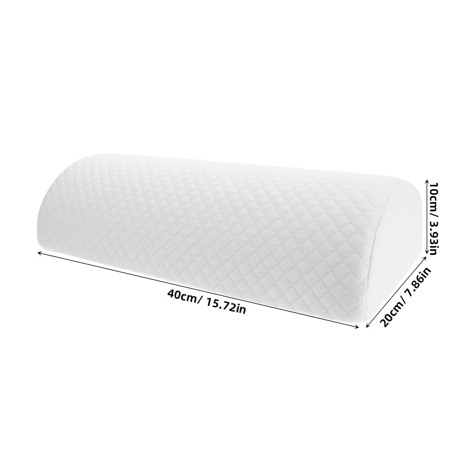 NUOBESTY Halbmondförmiges Kniekissen aus Memory Foam Bequemes Beinkissen zum Beine Hochlagern Vielseitig Nutzbar und Leicht zu Reinigen für Büro und Auto