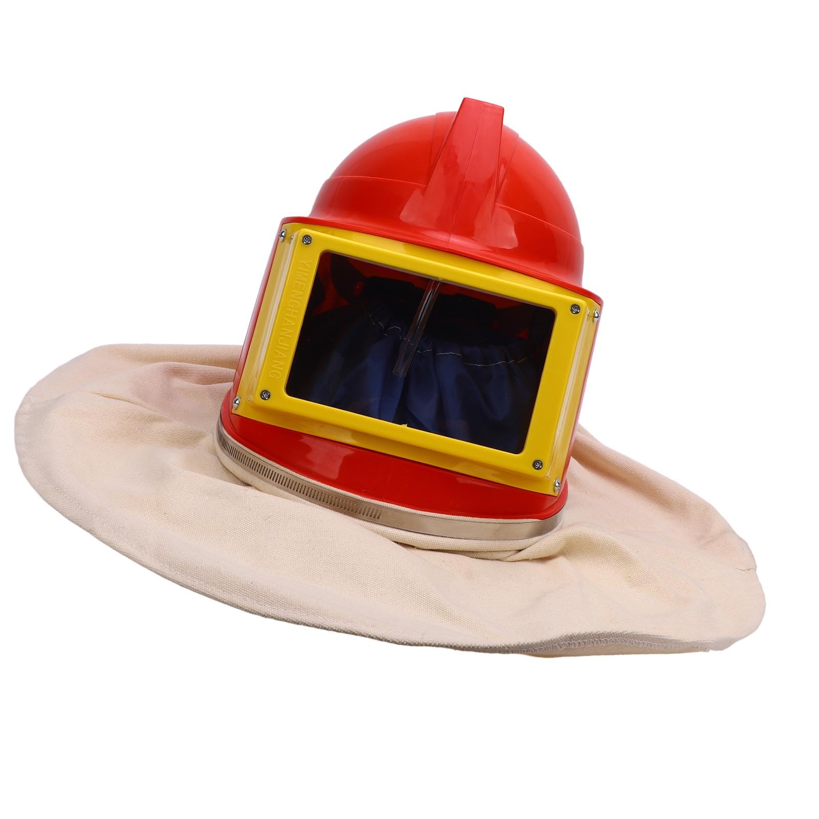 Jiawu Casco de Chorro de Lente de Doble Capa Diseño de Capa de Hombro Tipo de Alimentación de Aire para Chorro de, para Revestimiento de Limpieza de, Material de Caucho ABS de Lona