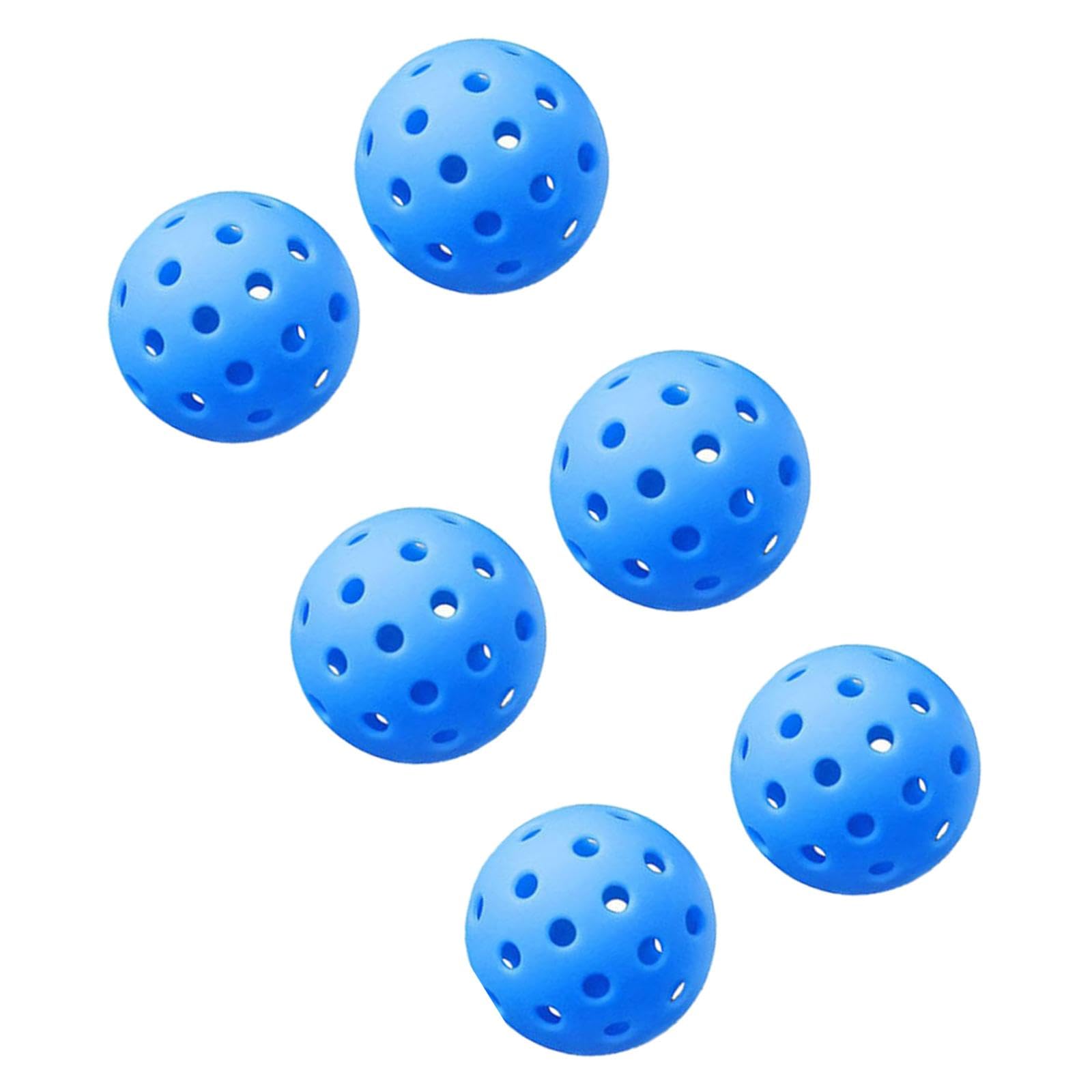 LR Decor E-Shop 6 Pickleball Balls Outdoor with 40 Holes for Practice Competition Club Play Blue-image-42