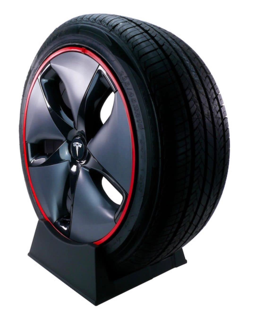 FELGENSCHUTZ & Styling Felgenschutzring Alu Felgen Ringe Felgenrandaufkleber Felgenstyling Rim Protector Guard Ringz Rimblades (Rot)