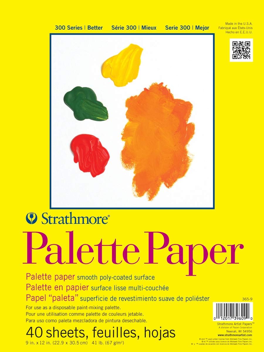 365-9 300 Series Palette Pad, 9"x12" Tape Bound, 40 Sheets