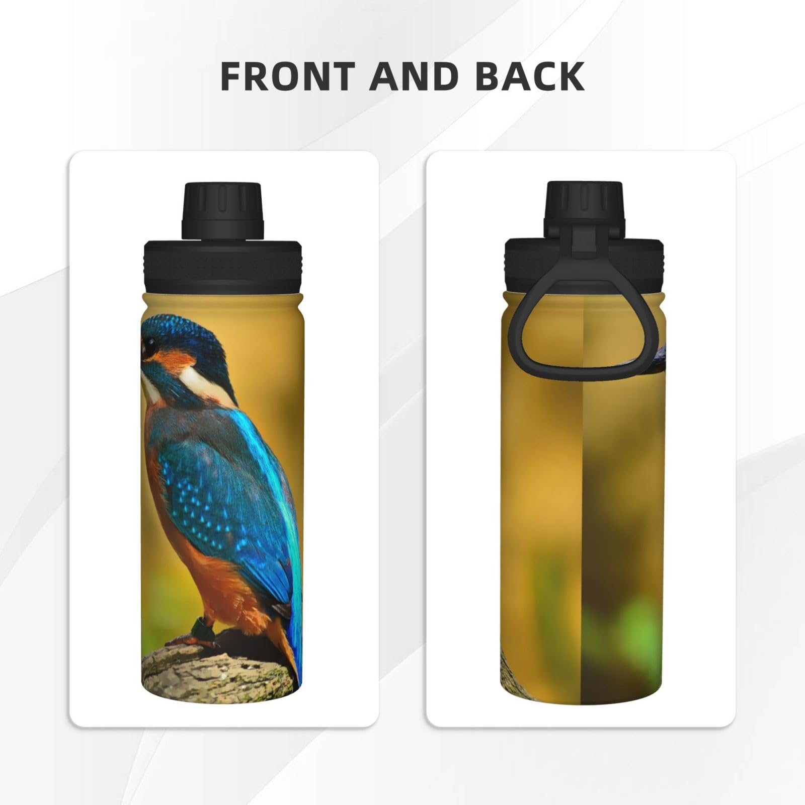 Amazon | カワセミ 鳥類 水筒 真空断熱 保温 保冷 スポーツボトル