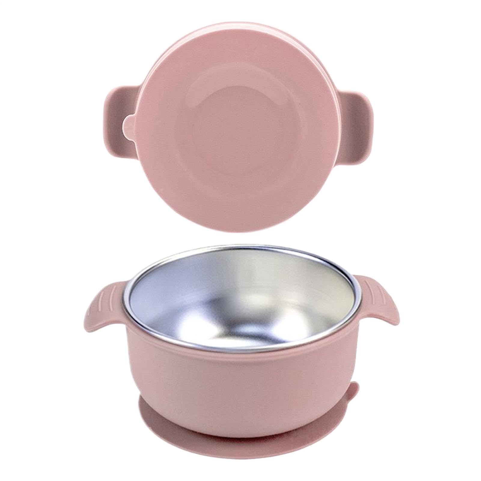 Babý Suction Bowl – Stainless Steel Non Slip Spill Proof Bowl | Double Handles Self Feeding Toḋdler B́owl | Babý Suction Bowls, Stainless Steel Non Slip Spill Proof Multiple Used — view 6