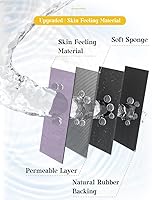 Vista 21 de MontVoo - Tapete de baño con base de goma, antideslizante, de secado rápido, absorbente, fina, para debajo de la puerta, de gamuza sintética