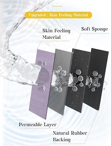 Miniatura 5 de MontVoo - Tapete de baño con base de goma, antideslizante, de secado rápido, absorbente, fina, para debajo de la puerta, de gamuza sintética, para