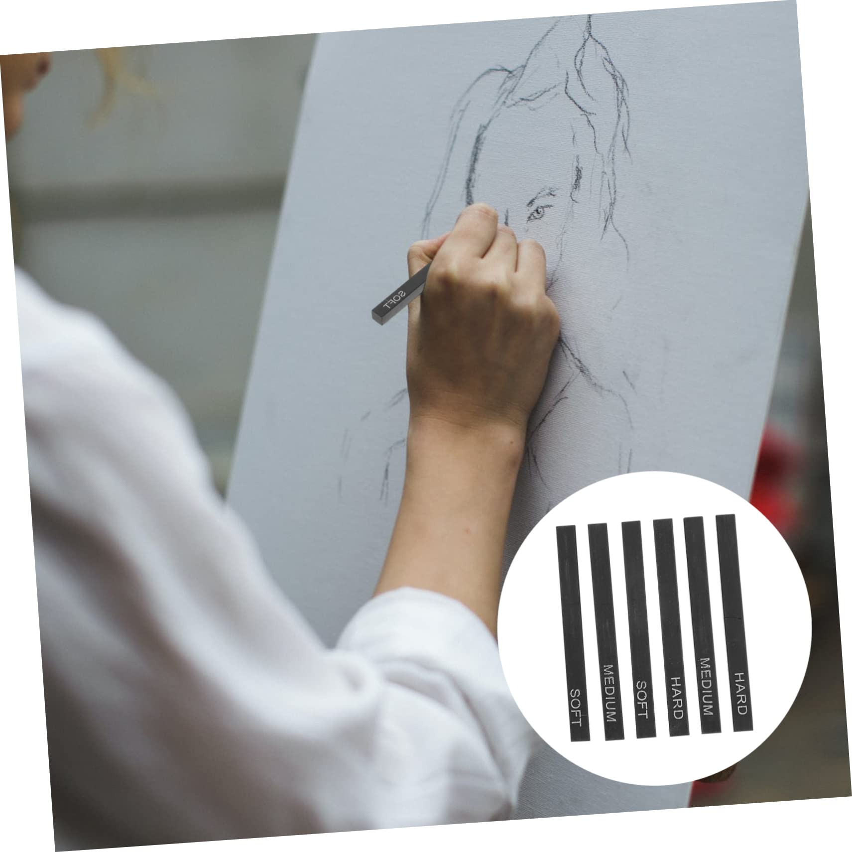 COHEALI 18 Pcs Croquis De Barres Carrées En Carbone Carré De