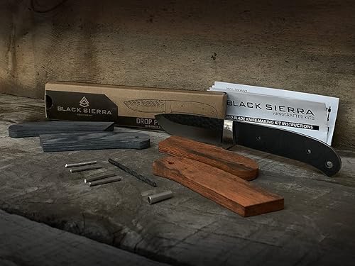 Miniatura 7 de Black Sierra Skinner Kit de construcción de cuchillos de acero inoxidable para caza y pesca, kit de cuchillos hechos a mano para aficionados y