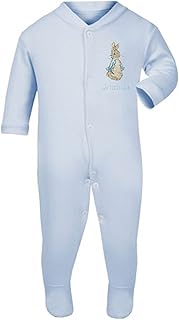 Sew Sew Special Baby,Clothing,Baby Boys 0-24m,Bodysuits & One-Pieces,Bodysuits Sew Sew Special Boys Blue Personalised Peter The Rabbit Baby Grow/Sleepsuit - Now Available in 3 Sizes