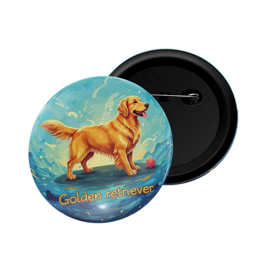 Pin Badges Pet Dog Glossy Finish Design Pack of 1-image-9