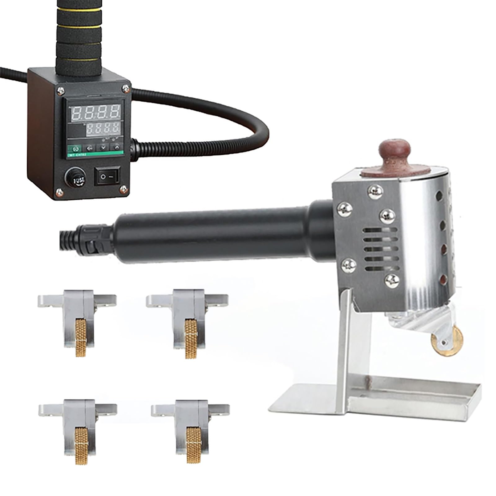 Dispensador de pegamento termofusible con pantalla digital, 50 ml/150 ml, temperatura ajustable de 50 a 320 °C, pistola de pegamento portátil para manualidades y embalaje