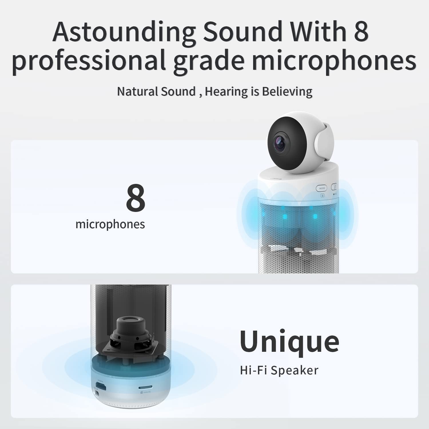 KanDao Meeting S -caméra de vidéoconférence 1080P pour PC/Mac