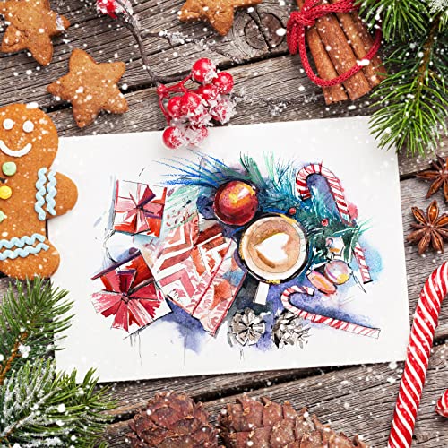 100 Sheets 3 Sizes Watercolor Paper Bulk Painting White Cold Press Paper Water Color Paper For Artists Kids Watercolorists Students Child Art Drawing Beginning, 4 X 6 Inch, 5 X 7 Inch, 9 X 12 Inch #TOP3