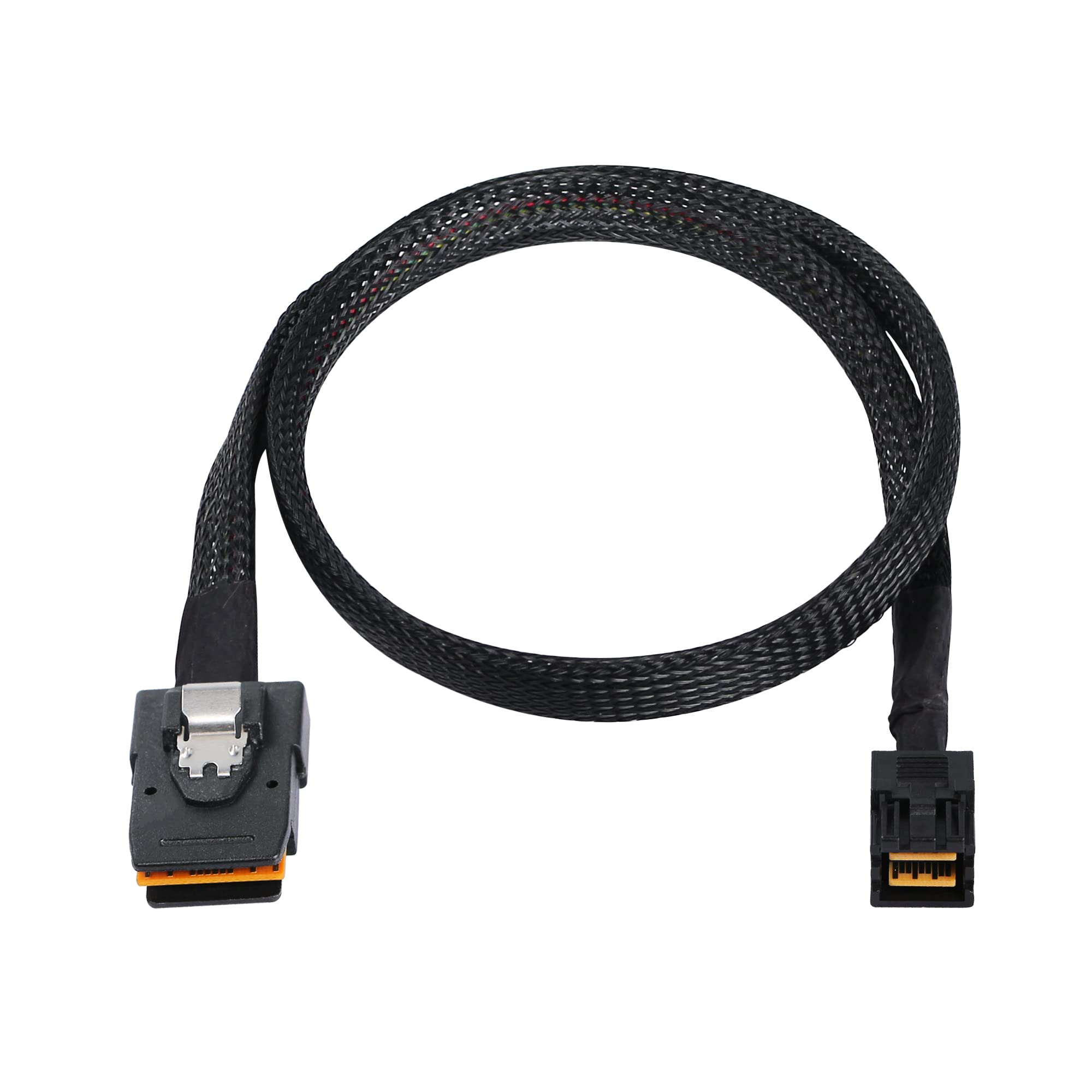 CERRXIAN 1.96FT Mini SAS HD al mini cable de datos del servidor SAS, SFF 8643 a SFF 8087 cable de conexión