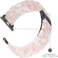 Vista 212 de Lightweight Resin Band For Apple Watch Series 11 10 SE 9 8 7 6 5 4 3 2 1 Ultra 3 2, Fashion Adjustable Replacement Strap for iWatch Bands 38mm 40mm