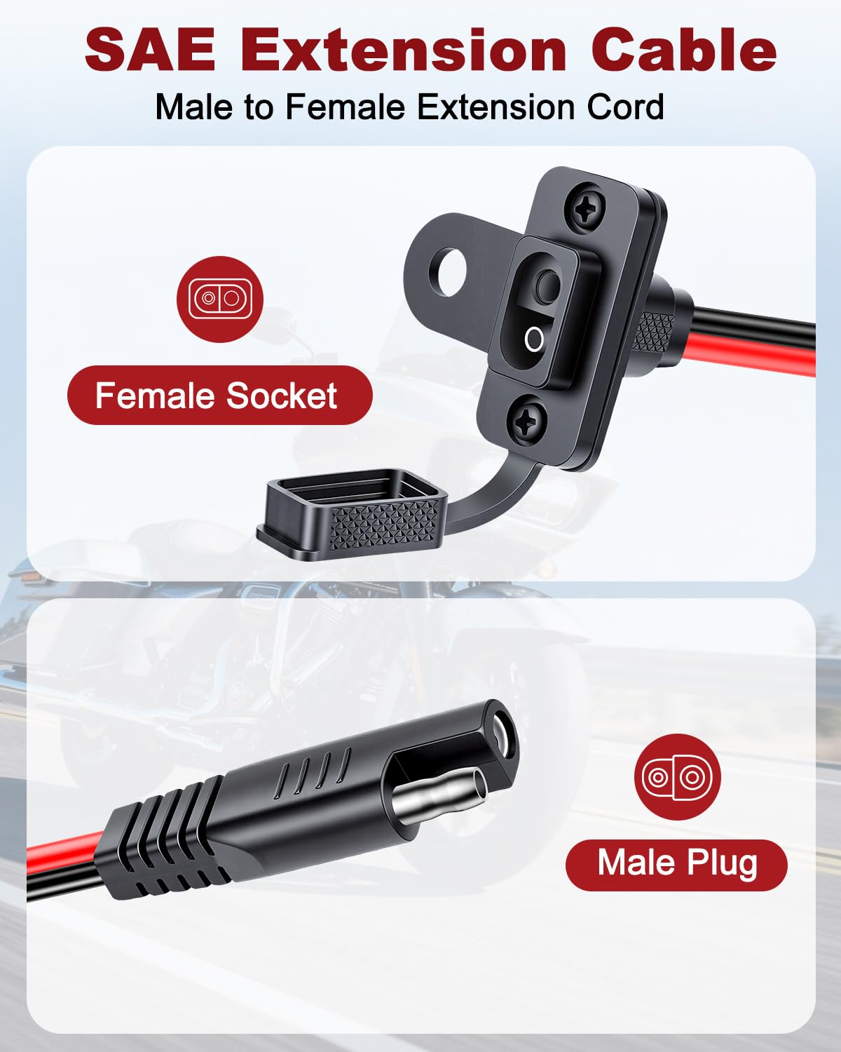 Amazon.co.jp: EXTRACTME オートバイバッテリー充電器ブラケット