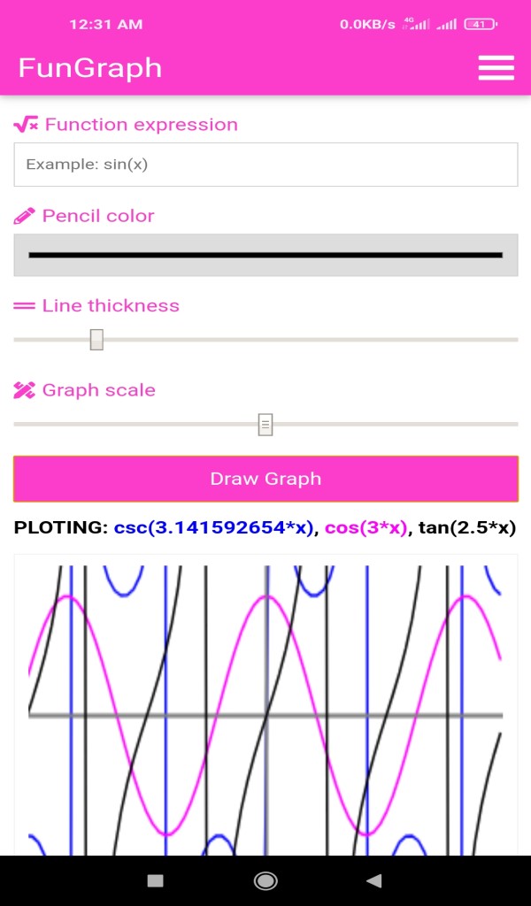 FunGraph - Offline Mathematic Function Plotter and Trigonometrical ...
