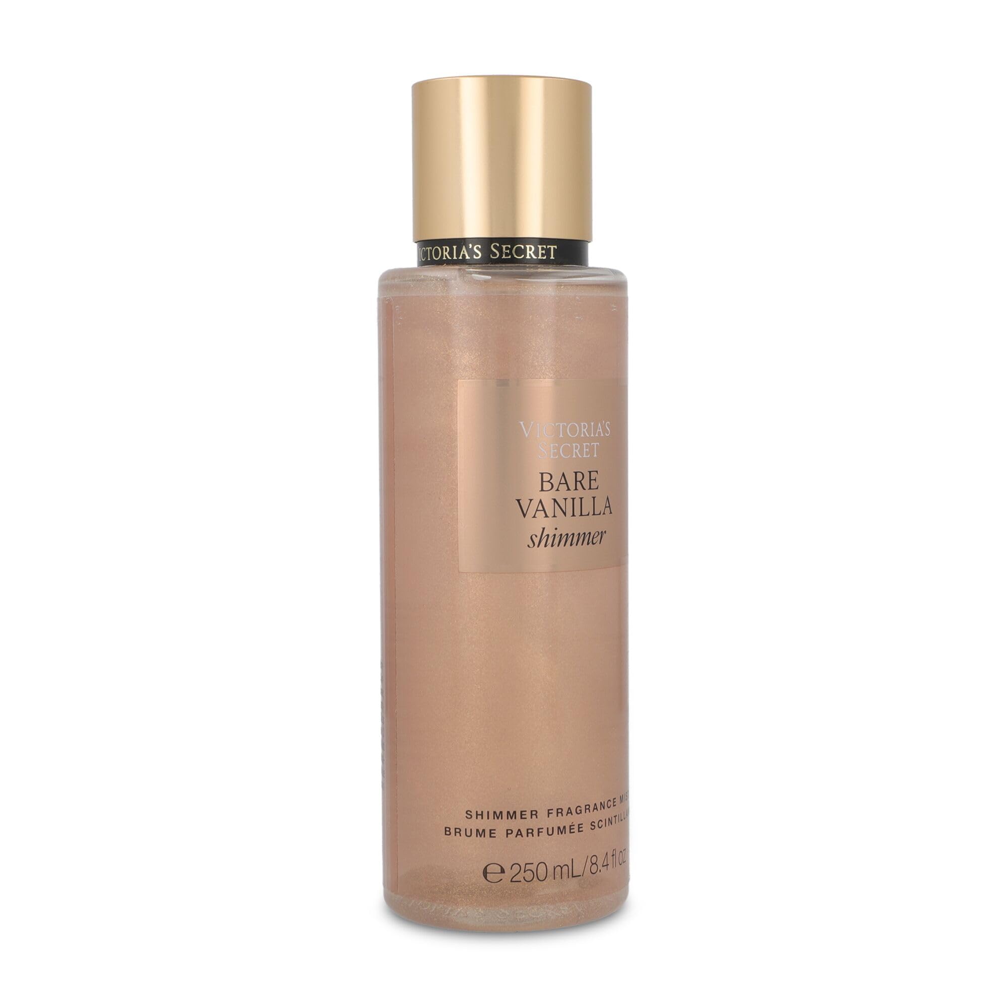 Victoria's Secret Bare Vanilla Shimmer - Bruma de fragancia de vainilla, vainilla batida y cachemira suave, 250 ml
