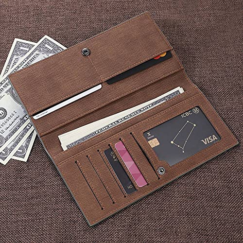 VEELU Personalized Wallets for Men, Custom Engraved Photo Long Leather Wallet for Men, Customized Picture Wallet Gifts for Father, Husband, Dad, Son, Boyfriend, Groomsmen3