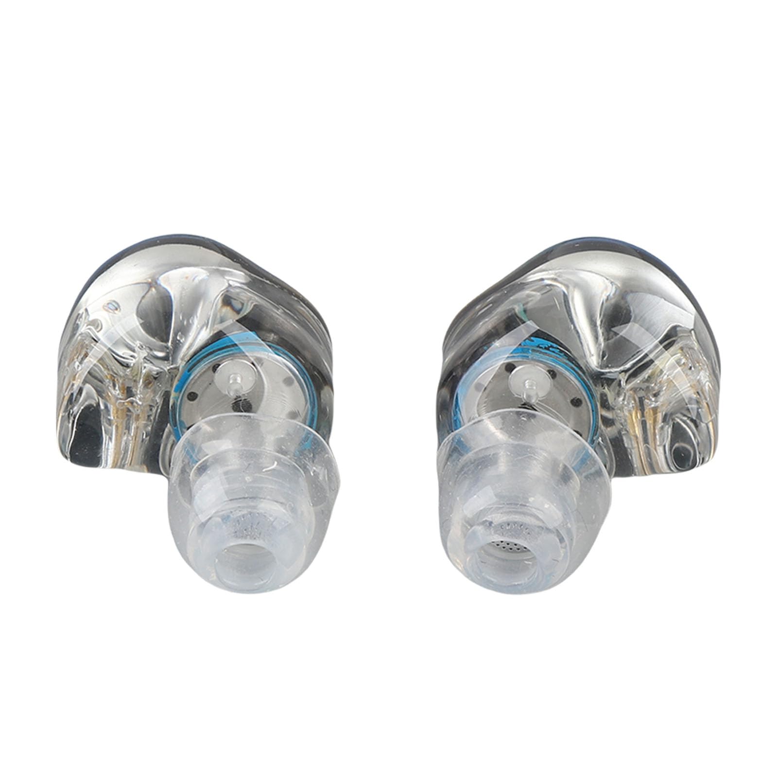 Cuifati HiFi Stereo Słuchawki IEM Wysoka rozdzielczość Przewodowe Douszne Słuchawki Anulowanie z Odłączonym Srebrnym Kablem Miedzianym dla Muzyków Piosenkarzy Muzyki Miłośnicy Muzyki (Niebieskie