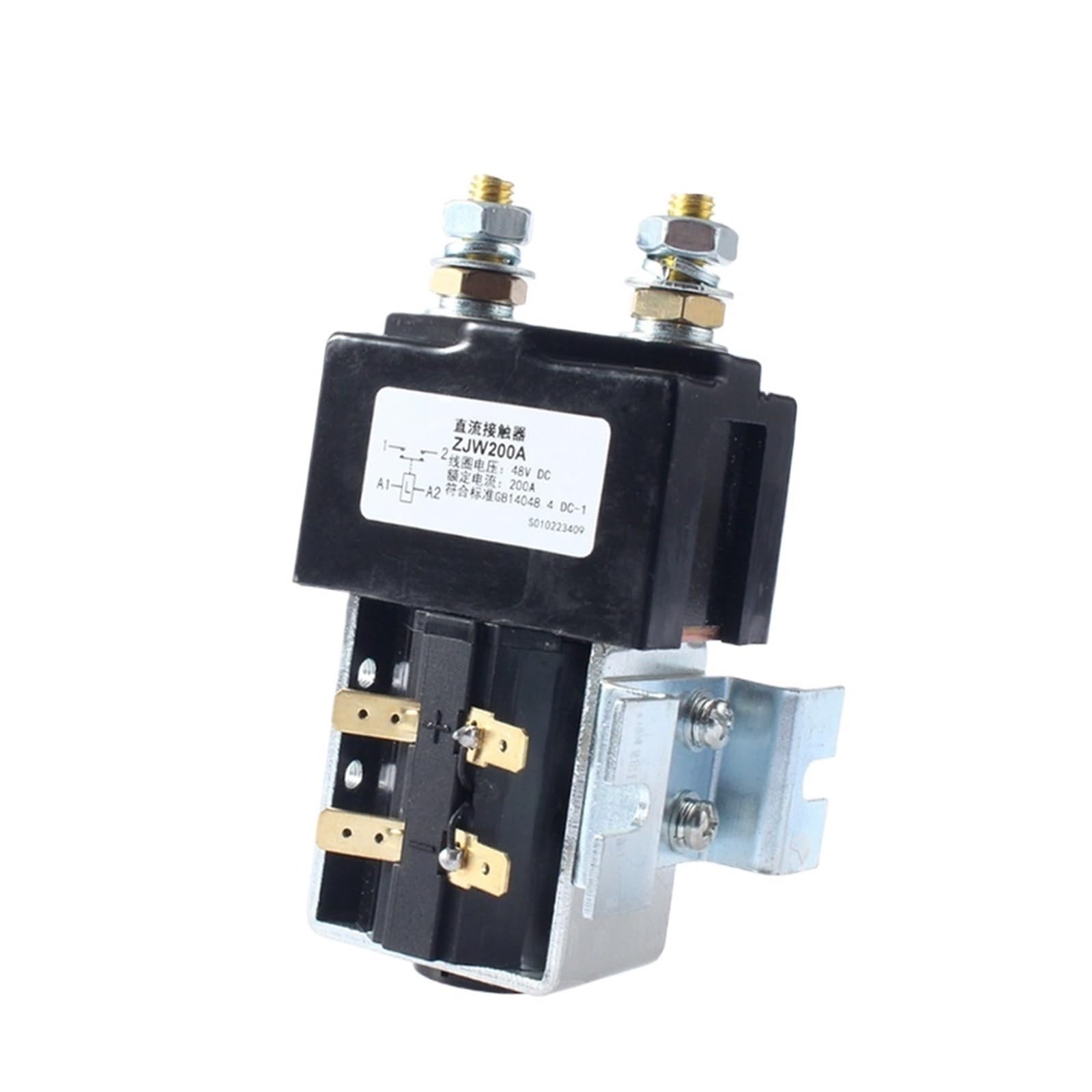 RCGKNNMUZ 1PCS ZJW200A NO Type 12V 24V 36V 48V 60V 72V 200A DC Contactor(48v)