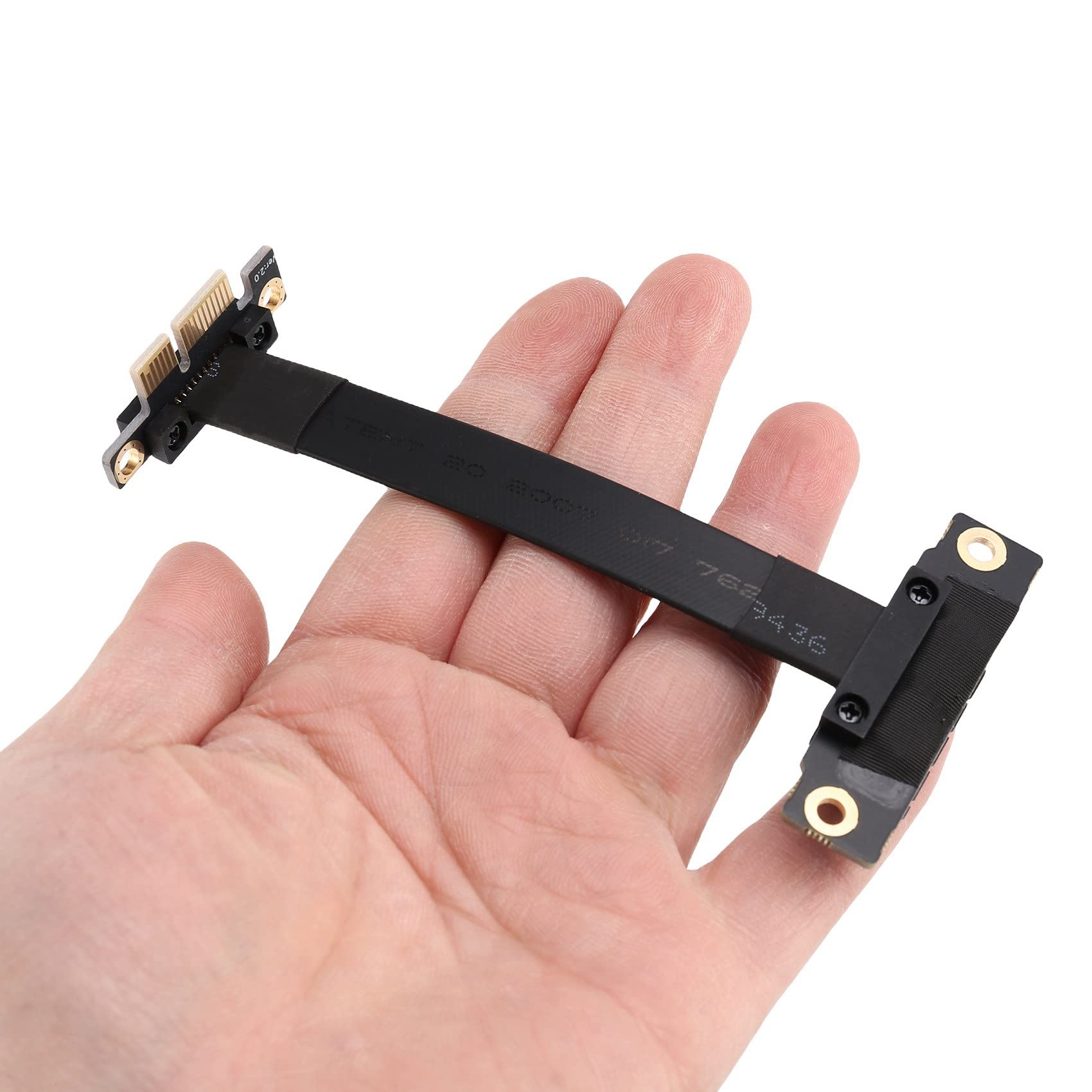 PCIE X1 Riser Kabel Dual 90 Stopni Prosty Kąt PCIe 3.0 X1 Do X1 Przedłużaczka 8 Gbit/s Karta Riser PCI Express 1X 10 cm