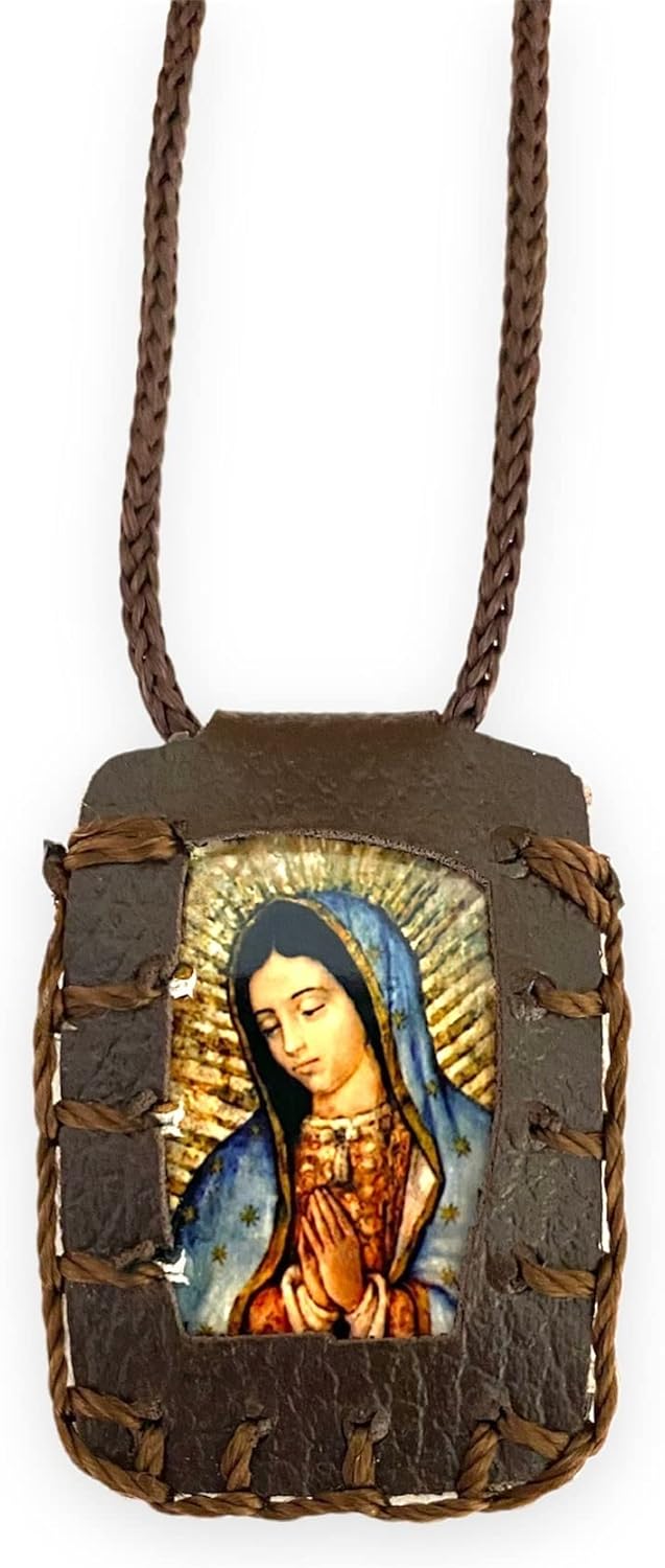Our Lady of Guadalupe Brown Scapular Necklace Our Lady of Guadalupe Brown Scapular Necklace